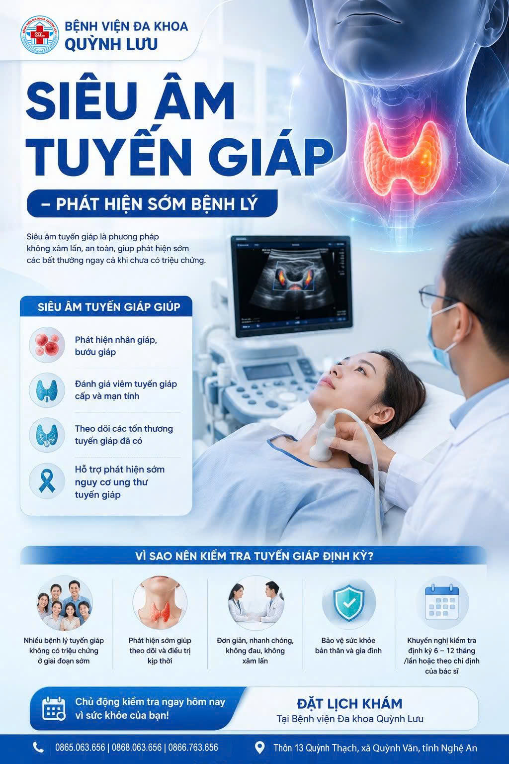 KHÁM SỨC KHỎE THƯỜNG QUY – CHỦ ĐỘNG SÀNG LỌC SỚM BỆNH LÝ TUYẾN GIÁP