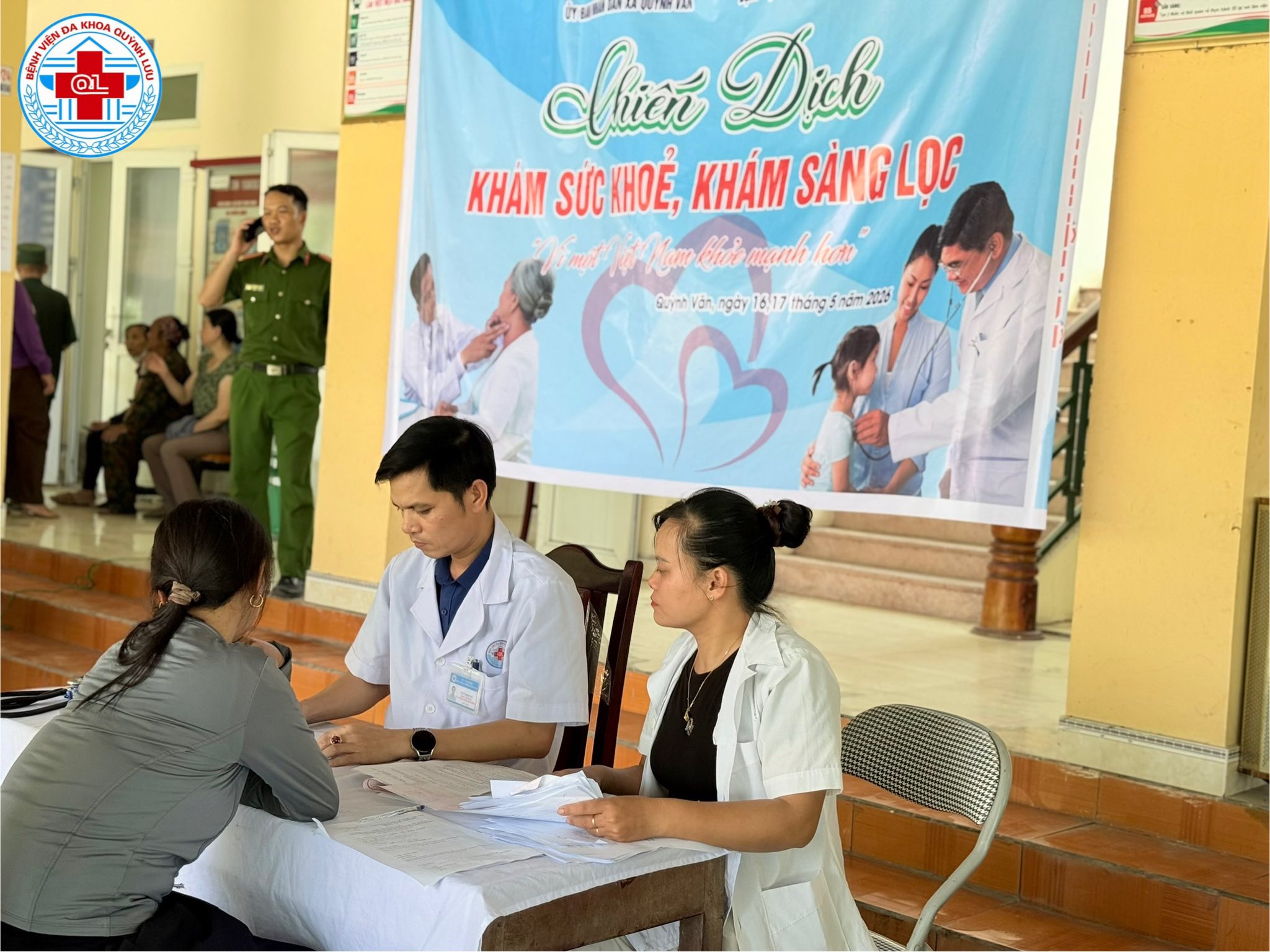 BỆNH VIỆN ĐA KHOA QUỲNH LƯU TỔ CHỨC KHÁM SỨC KHỎE, KHÁM SÀNG LỌC MIỄN PHÍ CHO NGƯỜI DÂN XÃ QUỲNH VĂN